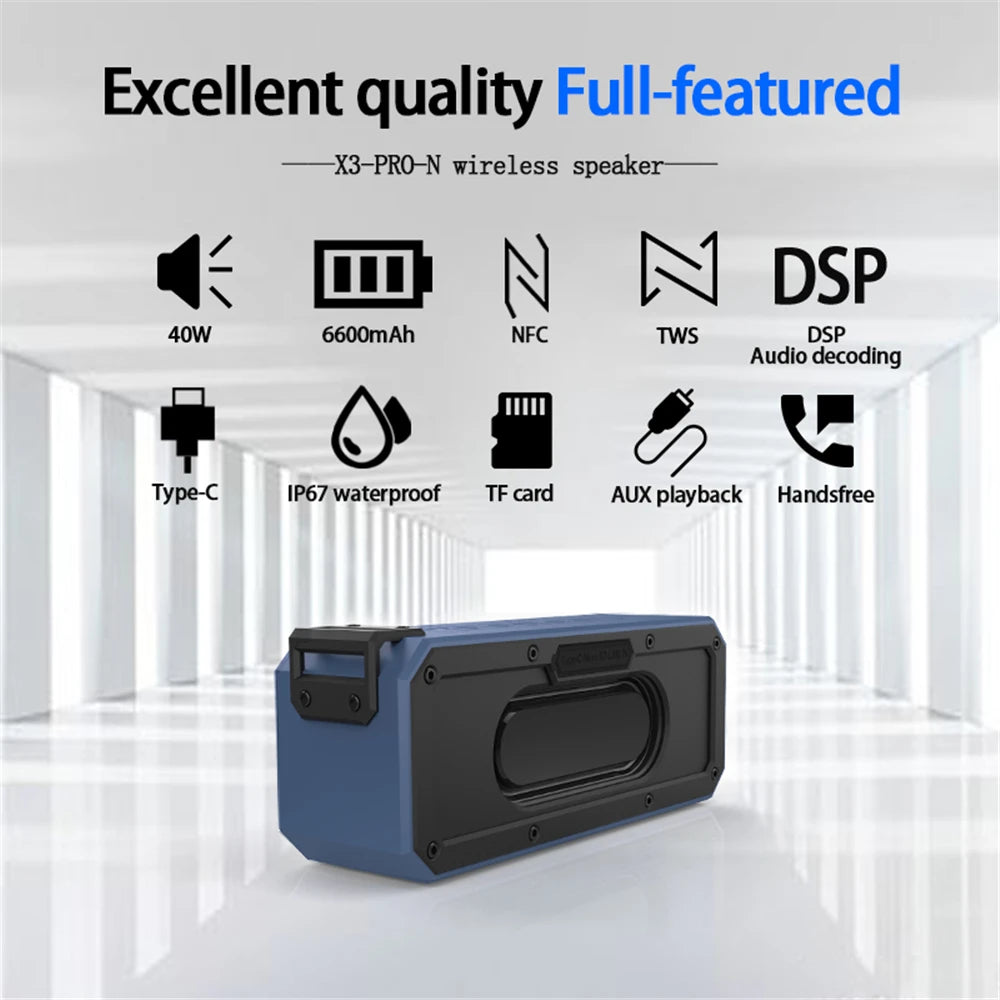 Cyboris 40W Waterproof Bluetooth Speaker