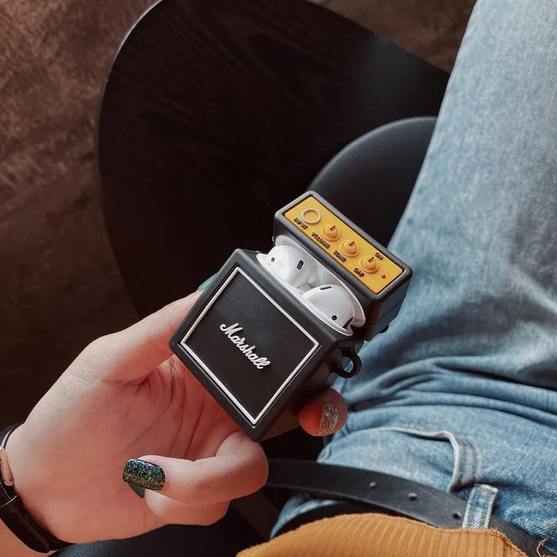 Retro Guitar Amp AirPods Case