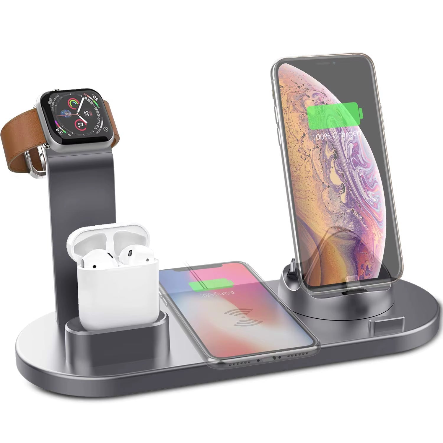 Bestseller 3 in 1 Wireless Charger Charging Docking Stations 4-In-1 Charging for Phone 11/12 Mobile Phone