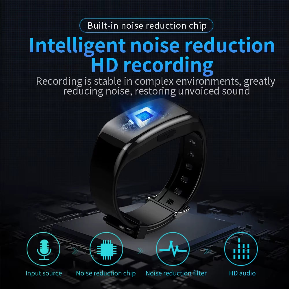 Digital Voice Recorder Watch HD Noise Reduction Smart Recording Electronic Bracelet